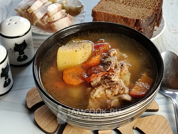 Фото готового блюда: Шурпа из свинины в афганском казане