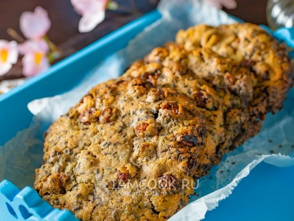 Фото блюда: Шоколадное печенье с изюмом