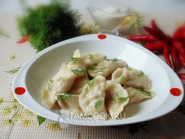 Фото готового блюда: Вареники с отварным мясом
