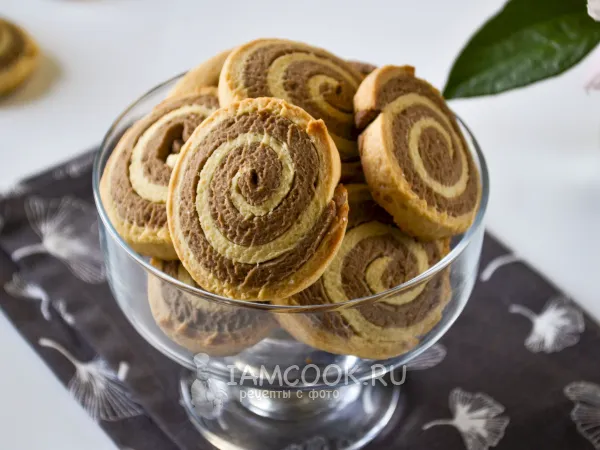 Фото готового блюда: Печенье «Зебра»