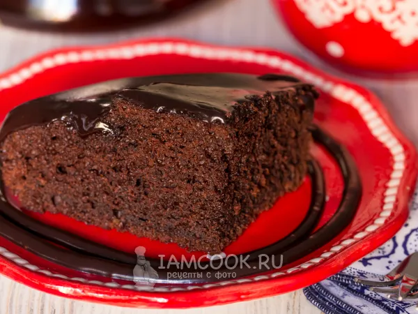 Фото готового блюда: Влажный шоколадный пирог