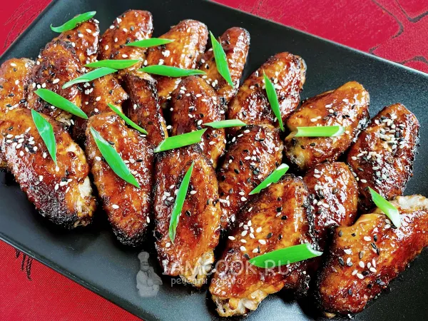 Фото блюда: Куриные крылышки по-азиатски в духовке