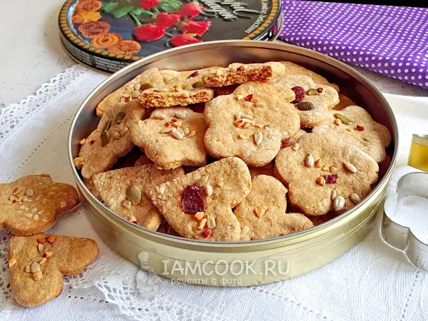 Фото готового блюда: Печенье из тыквенной муки