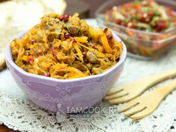 Фото блюда: Утка с квашеной капустой