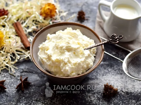 Фото блюда: Ванильный творожок из мороженого кефира
