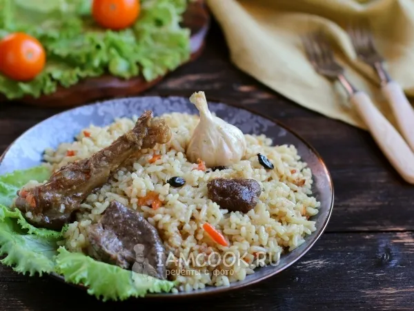 Фото блюда: Плов из утки в казане