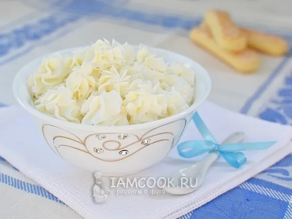 Фото готового блюда: Творожный крем из кефира