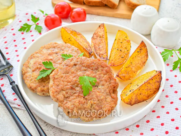 Фото блюда: Бифштекс с картофелем