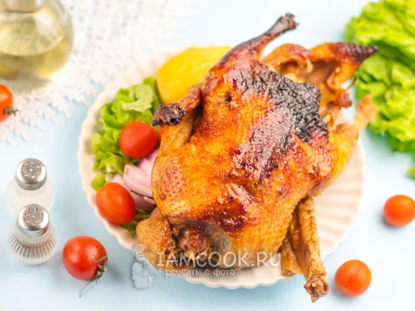 Фото блюда: Утка в аэрогриле целиком