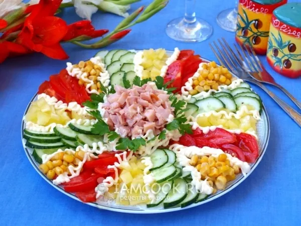 Фото готового блюда: Салат «Мозаика»