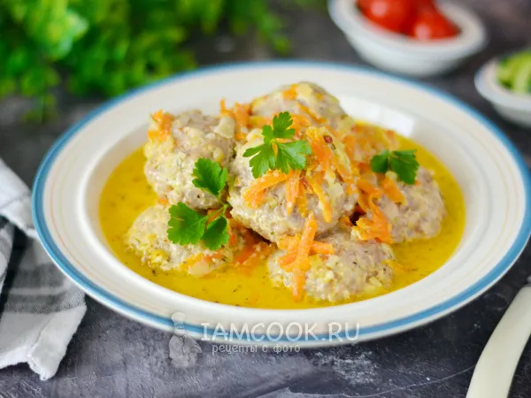 Фото готового блюда: Замороженные тефтели в мультиварке