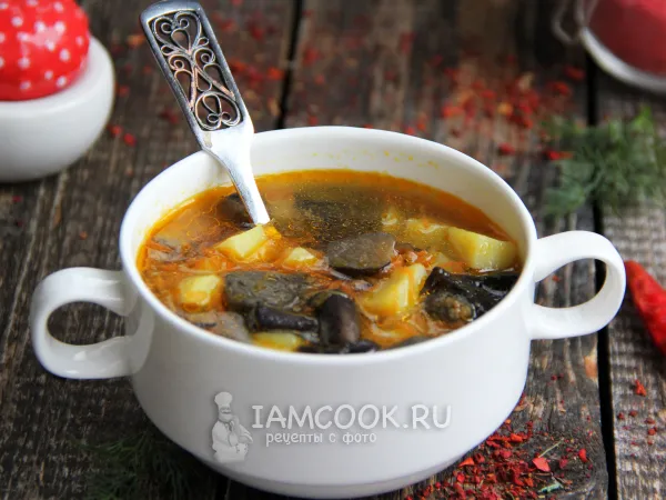 Фото блюда: Грибной суп с манкой