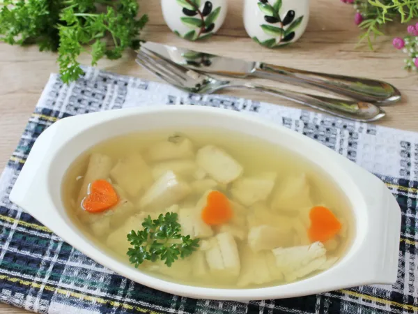 Фото готового блюда: Заливное из минтая с желатином