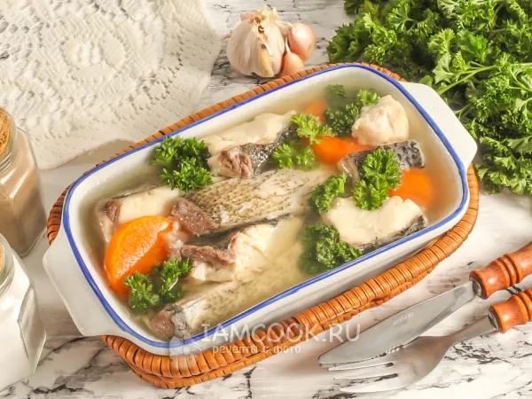 Фото блюда: Заливное из толстолобика