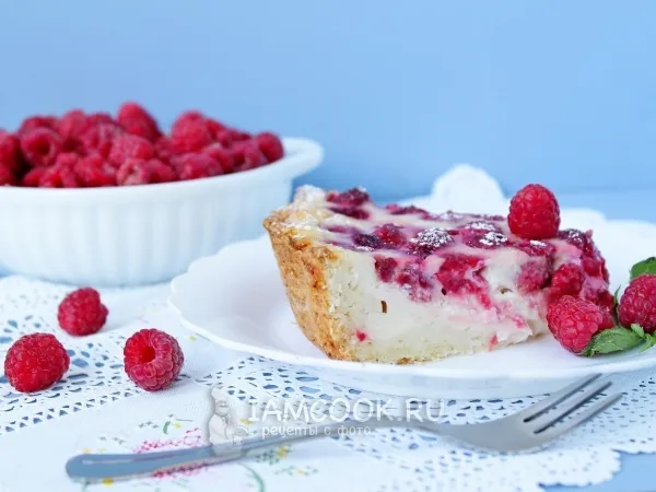 Фото готового блюда: Малиновый тарт