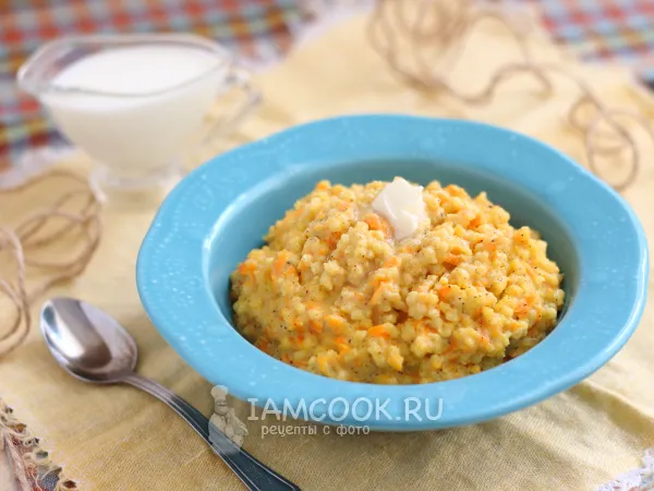 Фото блюда: Пшенная каша с морковью и корицей