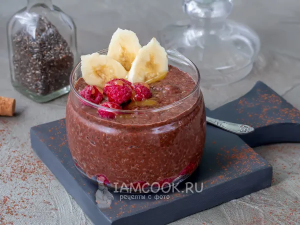 Фото готового блюда: Чиа-пудинг на овсяном молоке