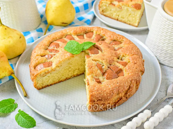 Фото блюда: Датский пирог с грушами