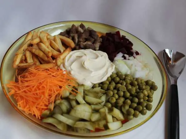 Фото блюда: Салат «Семицветик»