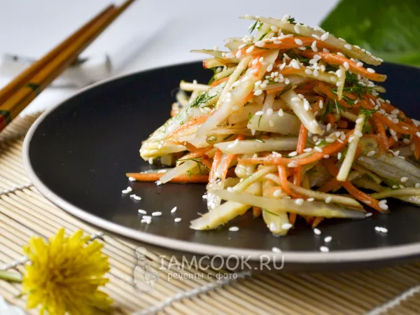 Фото блюда: Салат из корней одуванчика