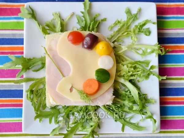 Фото блюда: Детский бутерброд