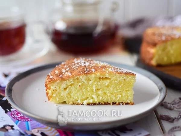 Фото блюда: Манник на кефире и сметане