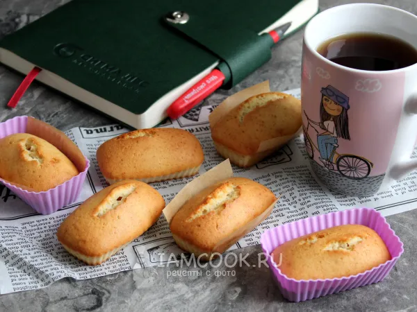 Фото готового блюда: Печенье «Финансье»