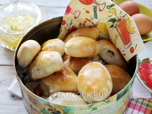 Фото блюда: Пирожки с грибами и яйцом