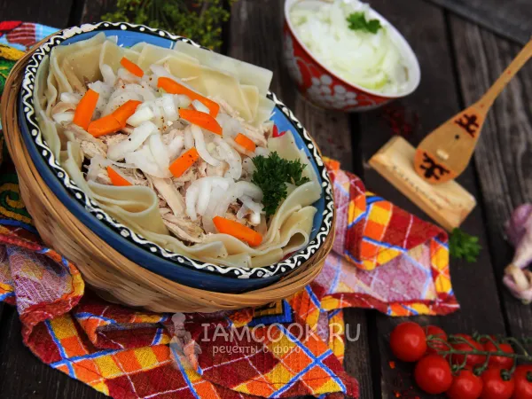 Фото готового блюда: Бешбармак в мультиварке