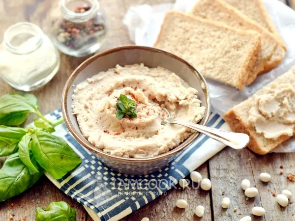 Фото блюда: Постный паштет из фасоли и грецких орехов