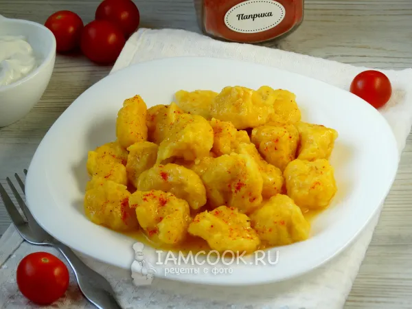 Фото блюда: Клёцки из тыквы