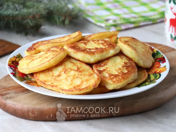 Фото блюда: Оладьи из манной каши