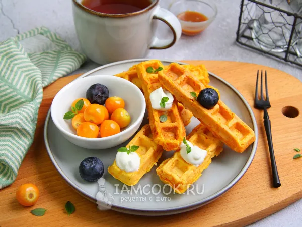 Фото готового блюда: Вафли из батата