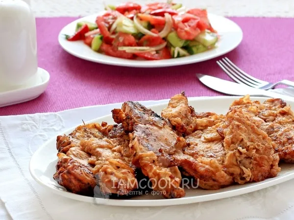 Фото блюда: Куриные отбивные в соевом маринаде