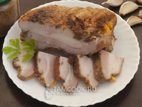 Фото готового блюда: Свиная грудинка в аэрогриле (+вкусный маринад)