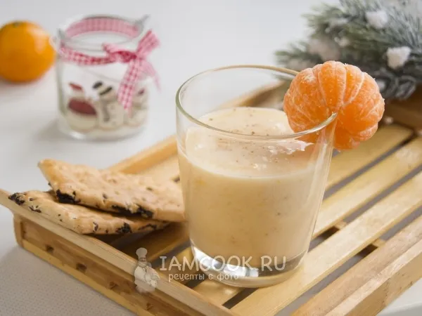Фото готового блюда: Смузи мандариновый с бананом