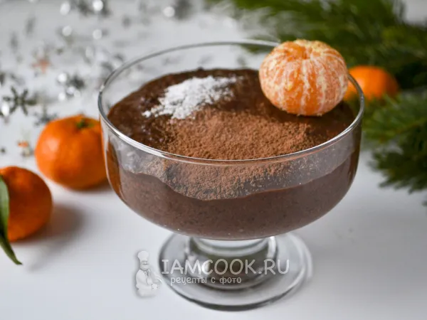 Фото блюда: Шоколадный десерт из хурмы