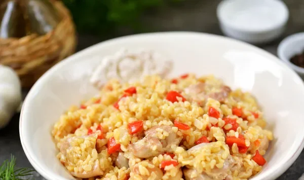 Фото блюда: Ризотто из булгура с курицей