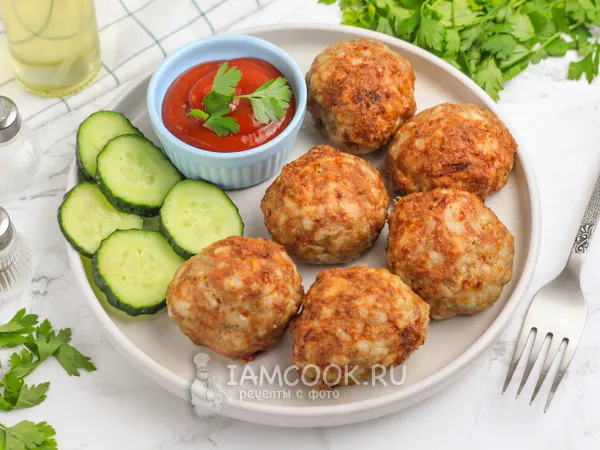 Фото готового блюда: Тефтели в аэрогриле