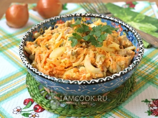 Фото готового блюда: Салат «Наслаждение»