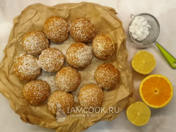 Фото готового блюда: Бисквитное апельсиновое печенье с миндалём