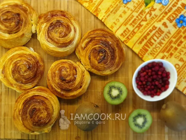 Фото блюда: Булочки с джемом (на молоке и дрожжах)