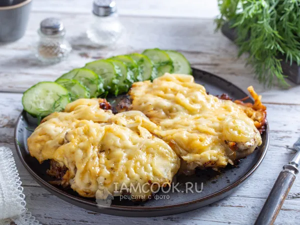 Фото готового блюда: Мясо по-французски из говядины в мультиварке