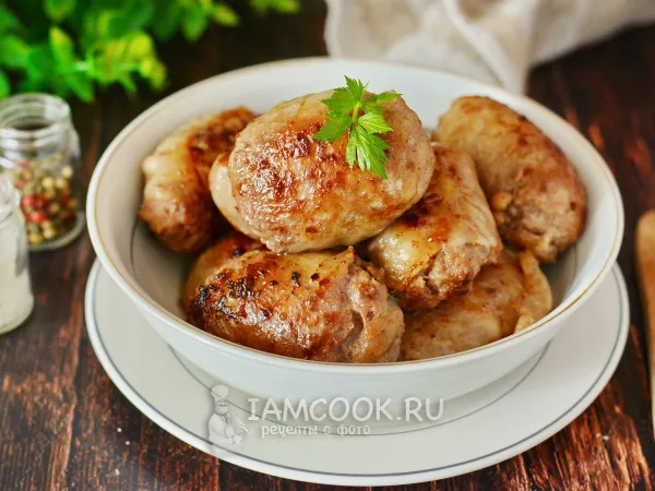 Фото готового блюда: Котлеты в жировой сетке