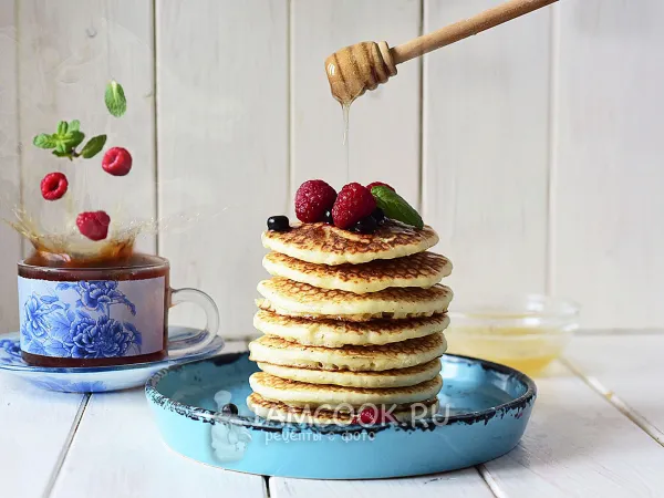 Фото блюда: Панкейки на рисовой муке и молоке