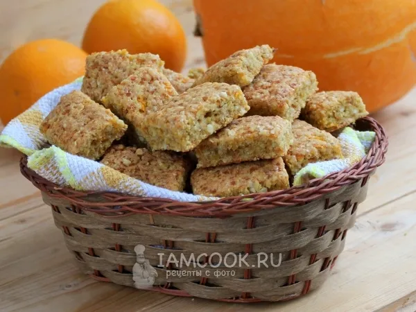 Фото готового блюда: Тыквенное печенье с орехами