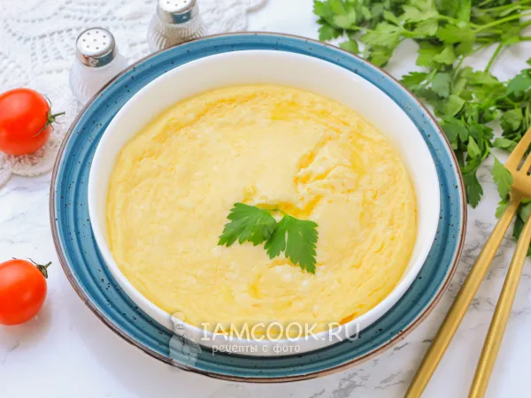 Фото блюда: Омлет на пару в мультиварке Редмонд