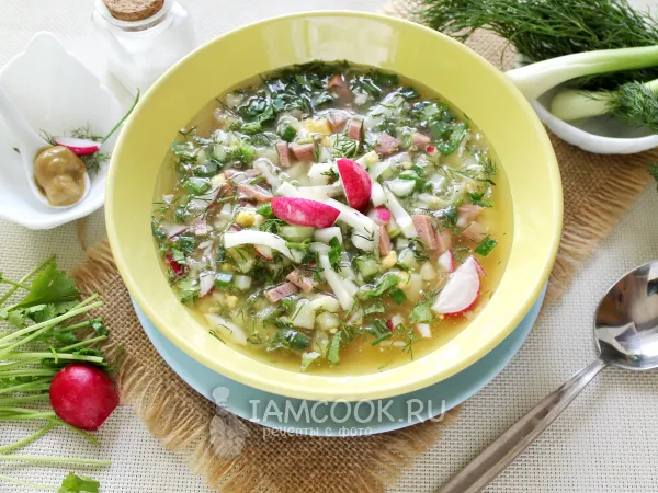 Фото блюда: Окрошка с квашеной капустой