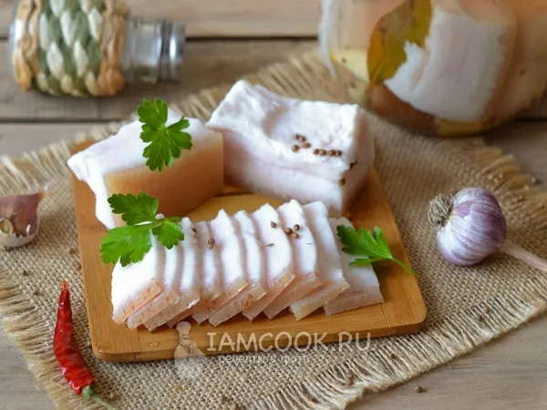 Фото блюда: Сало в тузлуке