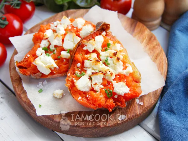 Фото блюда: Батат с сыром в духовке